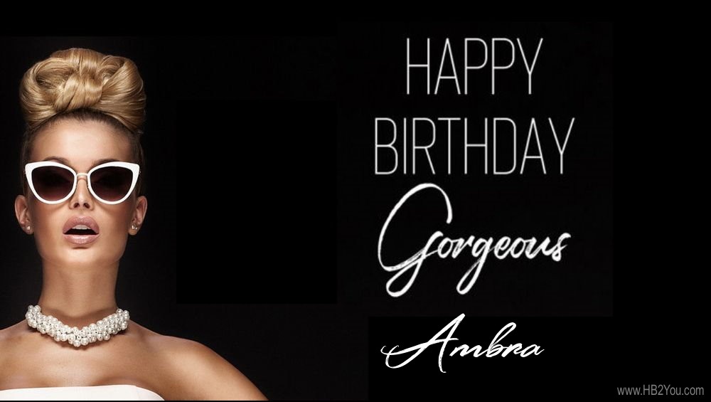 Happy Birthday Ambra