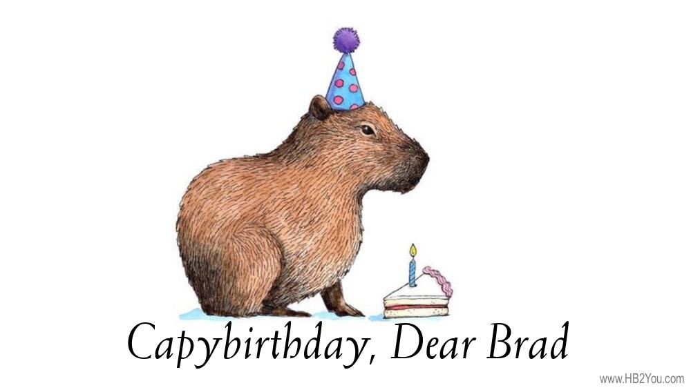 Happy Birthday Brad