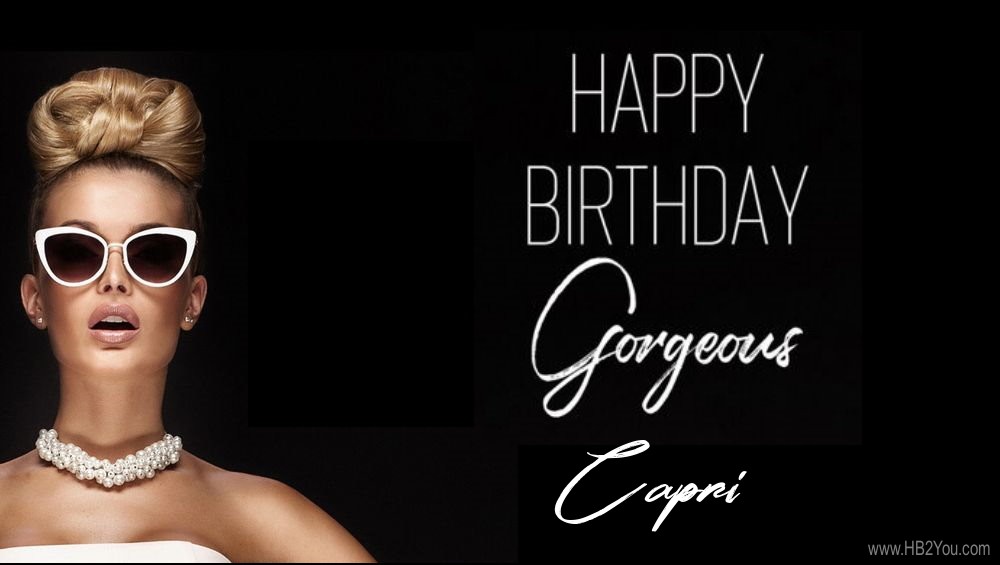 Happy Birthday Capri