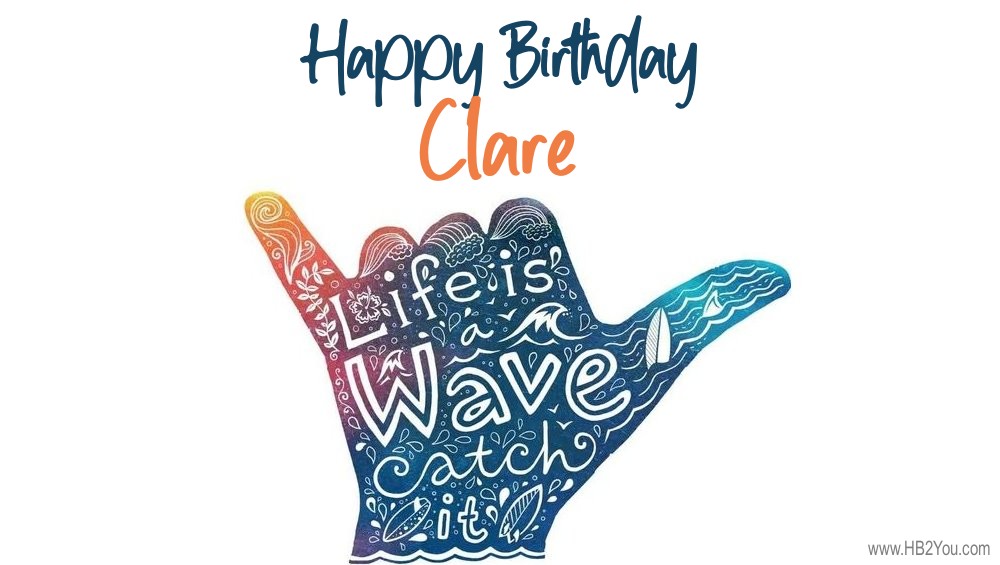 Happy Birthday Clare