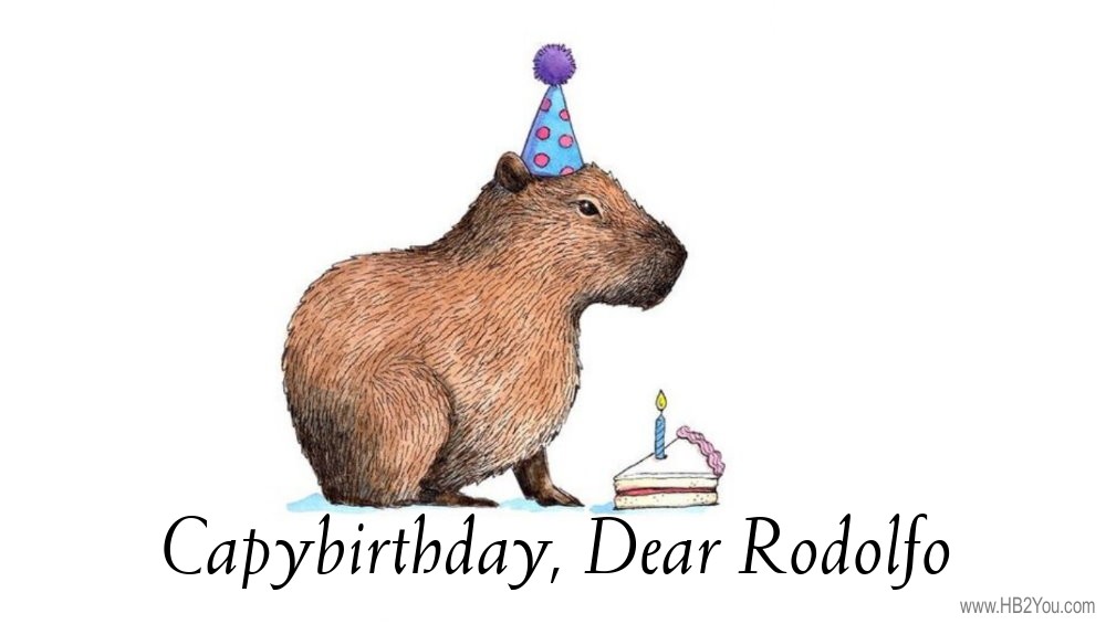 Happy Birthday Rodolfo