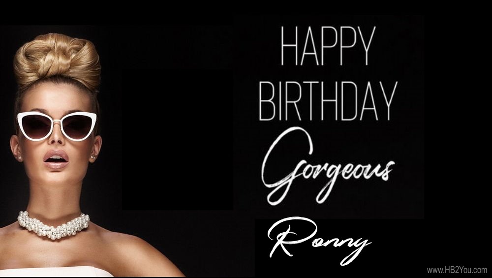 Happy Birthday Ronny